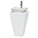 Wyndham Collection Esprit Bathroom Pedestal Vanity Set - Glossy White WC-CS004-20-WHT 7