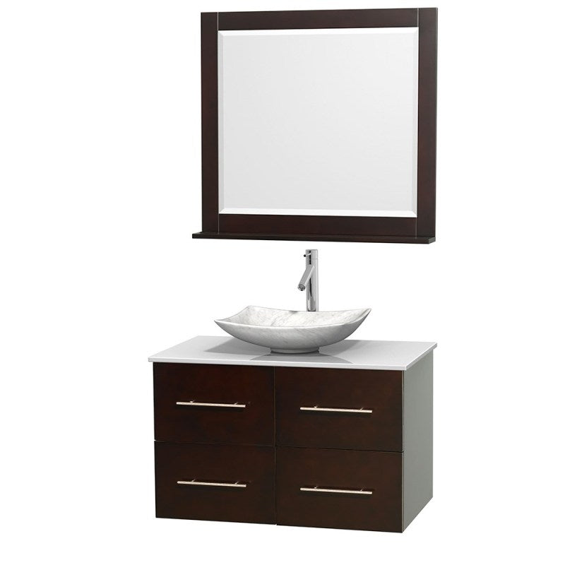 Wyndham Collection Centra 36" Single Bathroom Vanity Set for Vessel Sink - Espresso WC-WHE009-36-SGL-VAN-ESP 6