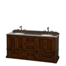 Wyndham Collection Rochester 72" Double Bathroom Vanity - Cherry WC-J231-72-DBL-VAN-CHE 7