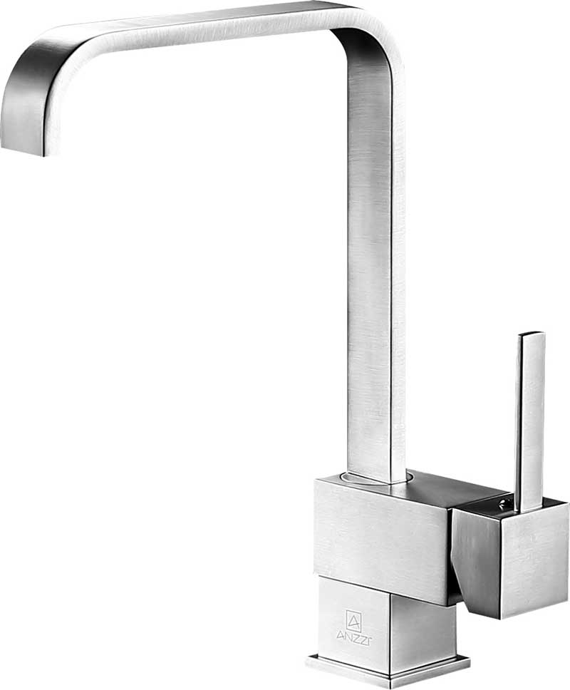 Anzzi Sabre Single-Handle Standard Kitchen Faucet in Brushed Nickel KF-AZ220BN