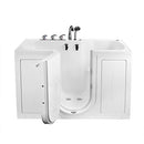 Ella's Bubbles O2SA3260H-HB-L Tub4Two Hydro Massage Acrylic Walk-in Tub with Left Outward Swing Door, Ella 5pc. Fast-Fill Faucet, Dual 2" Drains, 32" x 60" x 42", White