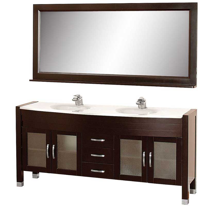 Wyndham Collection Daytona 71" Double Bathroom Vanity Set - Espresso w/ Drawers WC-A-W2200-71-ESP 5