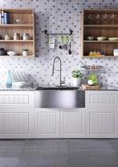 Anzzi Apollo Single Handle Pull-Down Sprayer Kitchen Faucet in Brushed Nickel KF-AZ188BN 4