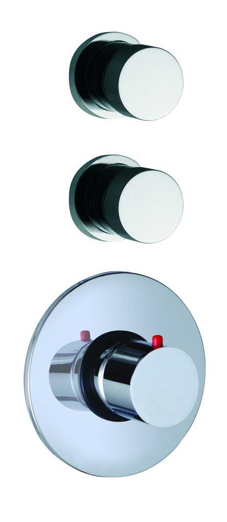 Fima by Nameeks De Soto Built-In Thermostatic Valve Trim with Two Volume Control Handles