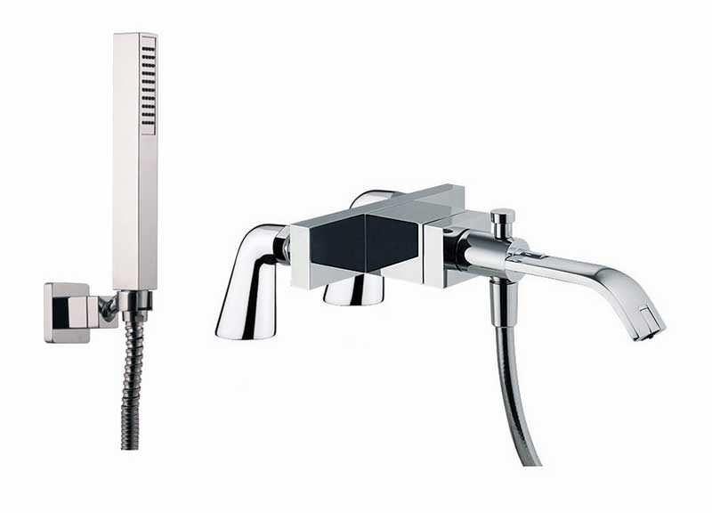 Fima by Nameeks Bio Single Handle Deck Mount Diverter Tub Faucet with Hand Shower