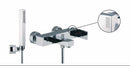 Fima by Nameeks Brick Chic Wall Mount Thermostatic Tub Shower Faucet with Hand Shower