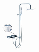 Fima by Nameeks Brick Chic Wall Mount Thermostatic Tub and Shower Faucet with Hand Shower