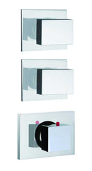 Fima by Nameeks Brick Chic Built-In Thermostatic Valve Trim with Two Volume Control Handles