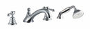 Fima by Nameeks Epoque Deck Mount Thermostatic Tub Faucet with Hand Shower