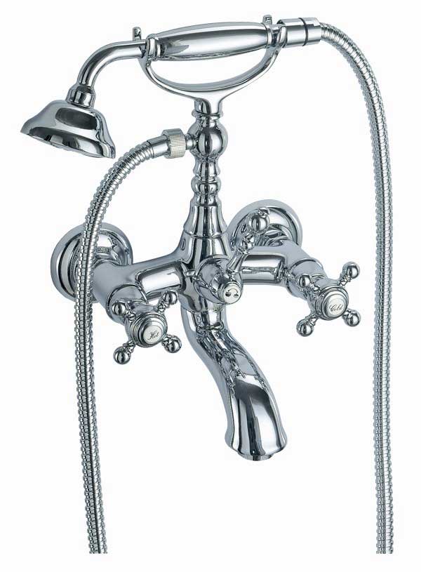 Fima by Nameeks Elizabeth Wall Mount Thermostatic Tub Faucet with Hand Shower