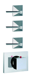 Fima by Nameeks Mp1 Built-In Thermostatic Valve Trim with Three Volume Control Handles