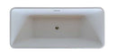 Anzzi Arden 5.5 ft. Acrylic Freestanding Non-Whirlpool Bathtub in White and Sens Series Faucet in Chrome 3