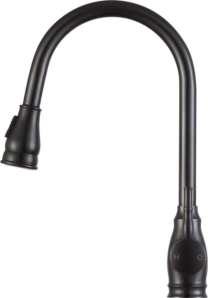 Anzzi Bell Single-Handle Pull-Out Sprayer Kitchen Faucet in Oil Rubbed Bronze KF-AZ215ORB 2