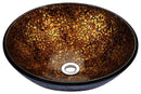 Anzzi Tara Series Deco-Glass Vessel Sink in Idol Gold LS-AZ8183