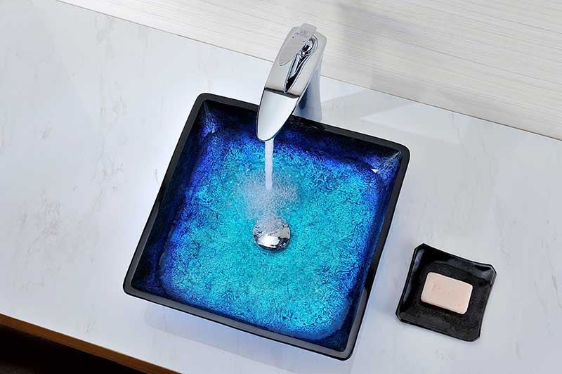 Anzzi Kuku Series Deco-Glass Vessel Sink in Blazing Blue S128 2