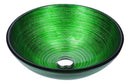 Anzzi Posh Series Deco-Glass Vessel Sink in Brushed Green LS-AZ287