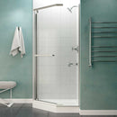 Anzzi Castle Series 49 in. x 72 in. Semi-Frameless Shower Door with TSUNAMI GUARD in Brushed Nickel SD-AZ056-01BN 4