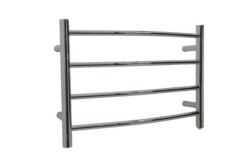 Anzzi Glow 4-Bar Stainless Steel Wall Mounted Electric Towel Warmer Rack in Brushed Nickel