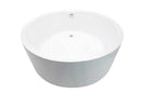 Anzzi Rotunda 59 in. One Piece Acrylic Freestanding Bathtub in Glossy White 7