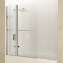 Anzzi Galleon 48 in. x 58 in. Frameless Tub Door with TSUNAMI GUARD in Brushed Nickel SD-AZ054-01BN 4
