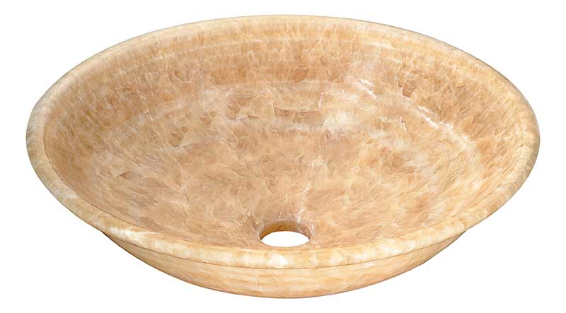 Anzzi Flavescent Crown Natural Stone Vessel Sink in Cream Jade LS-AZ317