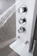 Anzzi Panther 60 in. 6-Jetted Full Body Shower Panel with Heavy Rain Shower and Spray Wand in White SP-AZ8088 4