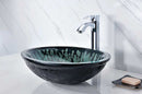 Anzzi Patuvendi Series Deco-Glass Vessel Sink in Lustrous Black LS-AZ8098 3
