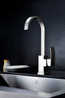 Anzzi Opus Series Single Handle Kitchen Faucet in Brushed Nickel 4