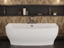 Anzzi Bank Series 5.41 ft. Freestanding Bathtub with Deck Mounted Faucet in White FT-FR112473CH 6
