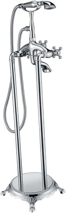 Anzzi Tugela 3-Handle Claw Foot Tub Faucet with Hand Shower in Polished Chrome FS-AZ0052CH 20