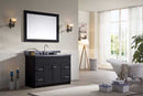 Ariel Hamlet 49" Single Sink Vanity Set with Absolute Black Granite Countertop in Black 2