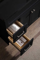 Ariel Hamlet 49" Single Sink Vanity Set with Absolute Black Granite Countertop in Black 5