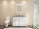 Ariel Bath Hamlet 49" Single Sink Vanity Set in White