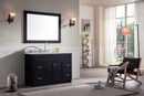 Ariel Hamlet 49" Single Sink Vanity Set with White Quartz Countertop in Black 2