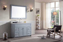 Ariel Hamlet 49" Single Sink Vanity Set with White Quartz Countertop in Grey 2