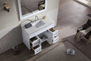 Ariel Hamlet 49" Single Sink Vanity Set with White Quartz Countertop in White 4