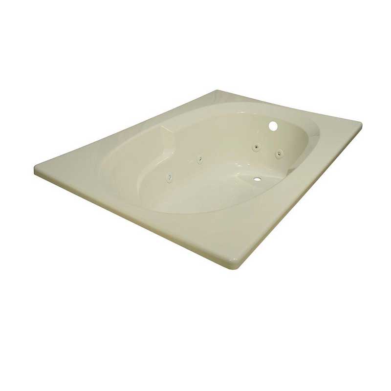 Lyons Industries Classic 5 ft. Whirlpool Tub in Biscuit