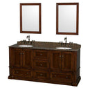Wyndham Collection Rochester 72" Double Bathroom Vanity - Cherry WC-J231-72-DBL-VAN-CHE 3