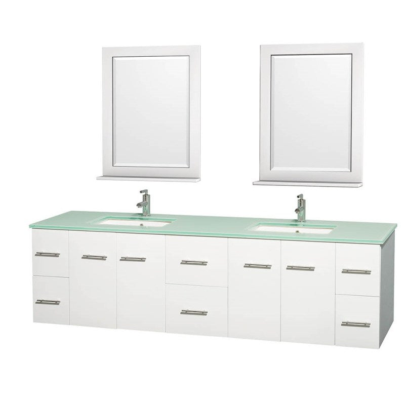 Wyndham Collection Centra 80" Double Bathroom Vanity for Undermount Sinks - Matte White WC-WHE009-80-DBL-VAN-WHT- 7