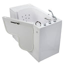 Ella's Transfer 30"x 52" Hydro Massage Wheelchair Accessible with Heated Seat Acrylic Walk-in Bathtub with Right Outward Swing Door, Thermostatic Faucet, Dual 2" Drains 29" x 52" x 42" White