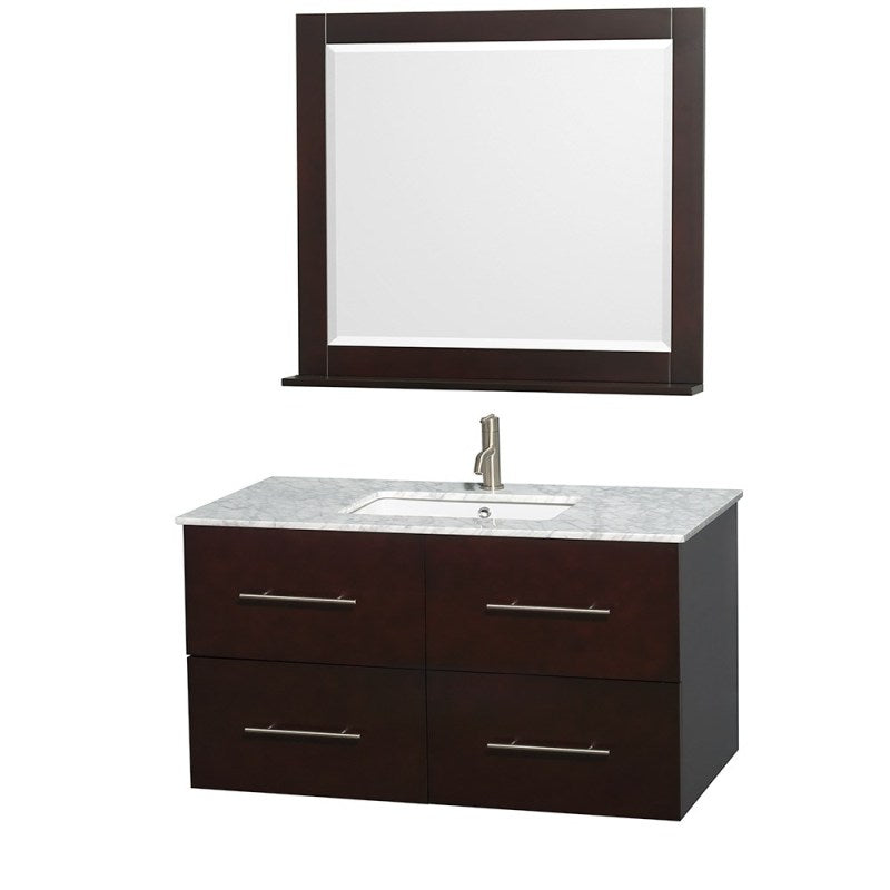 Wyndham Collection Centra 42" Single Bathroom Vanity for Undermount Sinks - Espresso WC-WHE009-42-SGL-VAN-ESP- 5
