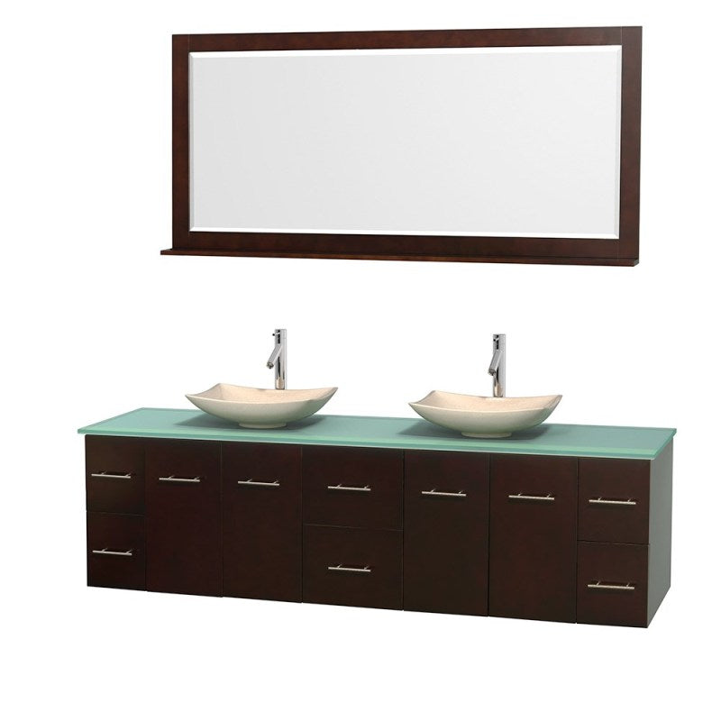 Wyndham Collection Centra 80" Double Bathroom Vanity Set for Vessel Sinks - Espresso WC-WHE009-80-DBL-VAN-ESP 4