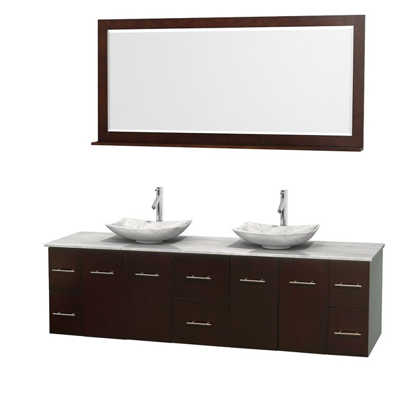 Wyndham Collection Centra 80" Double Bathroom Vanity Set for Vessel Sinks - Espresso WC-WHE009-80-DBL-VAN-ESP 5
