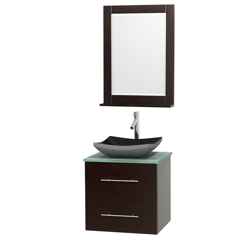 Wyndham Collection Centra 24" Single Bathroom Vanity Set for Vessel Sink - Espresso WC-WHE009-24-SGL-VAN-ESP 7