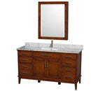 Wyndham Collection Hatton 60" Single Bathroom Vanity - Light Chestnut WC-1616-60-SGL-VAN-CLT 2
