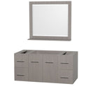 Wyndham Collection Centra 48" Single Bathroom Vanity for Undermount Sinks - Gray Oak WC-WHE009-48-SGL-VAN-GRO- 7