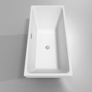 Wyndham Collection Rachel 67" Soaking Bathtub - White WC-BTK1505-67 3