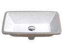 Anzzi Rhodes Series 7 in. Ceramic Undermount Sink Basin in White