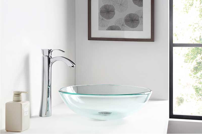 Anzzi Mythic Series Vessel Sink in Lustrous Clear BB420-12 2