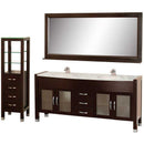 Wyndham Collection Daytona 71" Double Bathroom Vanity Set - Espresso w/ Drawers & Cabinet WC-A-W2200-71-ESP-SET 4